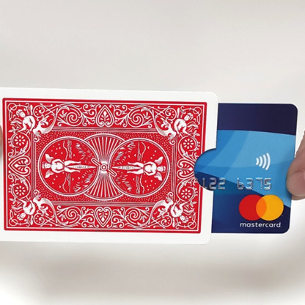 Credit Card Holder (Made from Red Bicycle cards) by Joker Magic